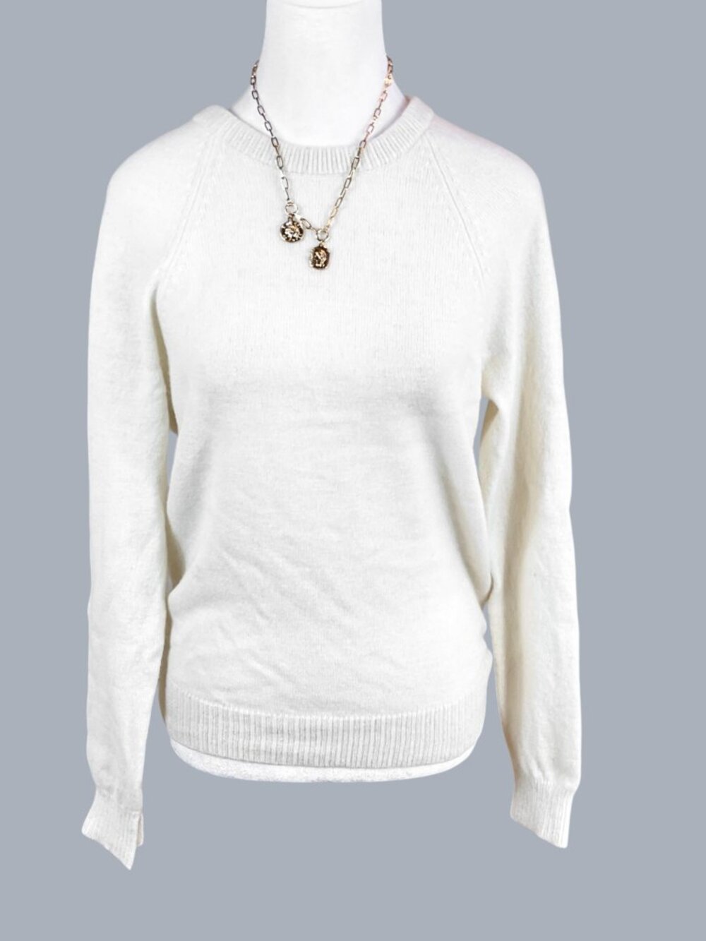 27 Miles Malibu Cashmere Sweater Ivory Open Back (S)
